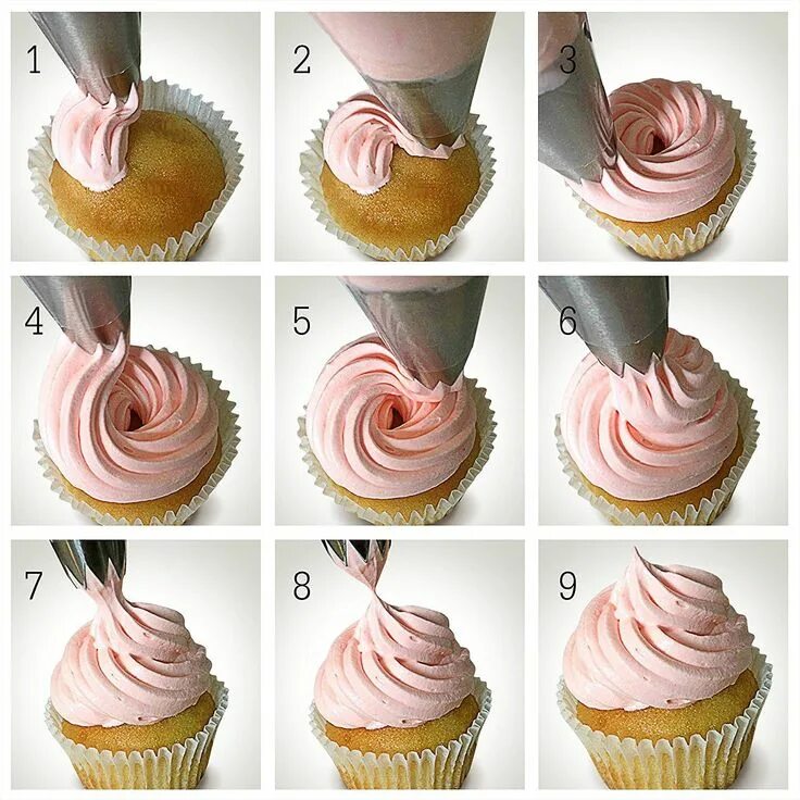 Приготовление капкейков пошагово с фото 9 Fun Ways To Decorate Cupcakes That Look Awesome Cake decorating kits, Cupcake 