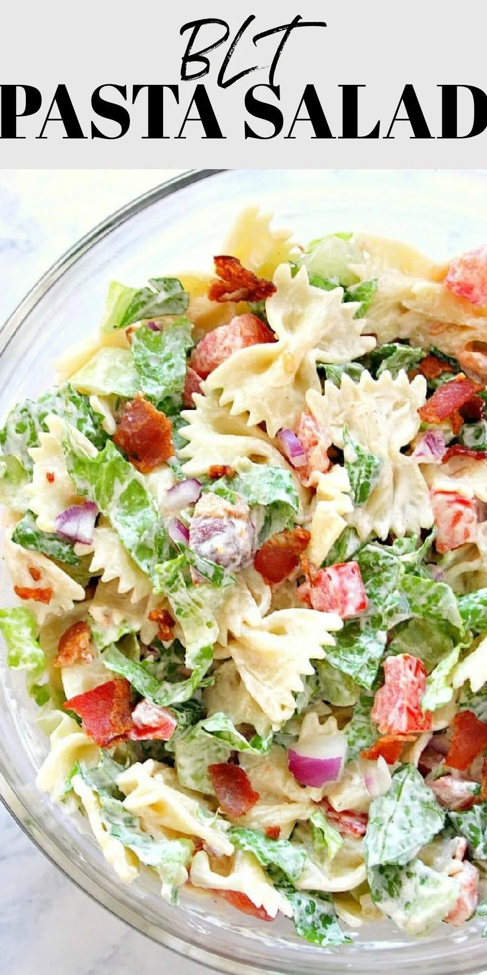 Приготовление вкусного салата с фото BLT Pasta Salad - Crunchy Creamy Sweet Summer pasta salad recipes, Easy pasta sa