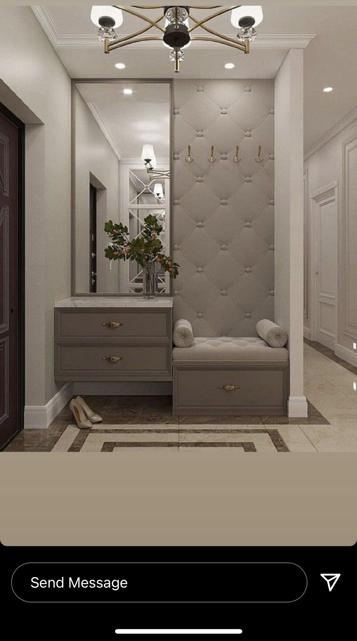 Прихожая дизайн интерьера фото Pin on Bytový design Home hall design, Home entrance decor, Foyer design