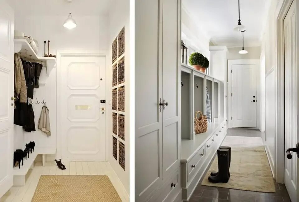 Прихожая длинная дизайн интерьера фото Narrow hallway design (50 Photos)