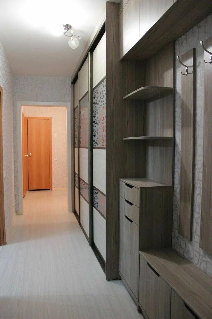 Прихожая для узкого коридора фото интерьера Pin on Интерьер Closet cabinets, Interior design, Modern