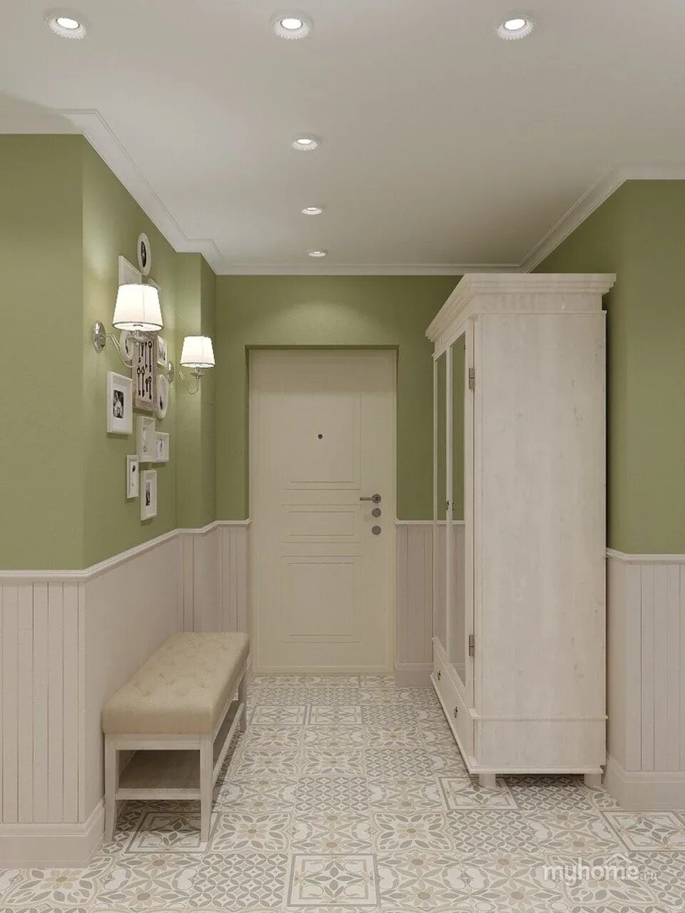 Прихожая фисташкового цвета в интерьере Pistachio hallway design (64 Photos)