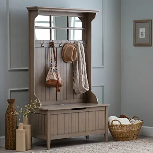 Прихожая из дерева фото clothes rack with bench cheap online