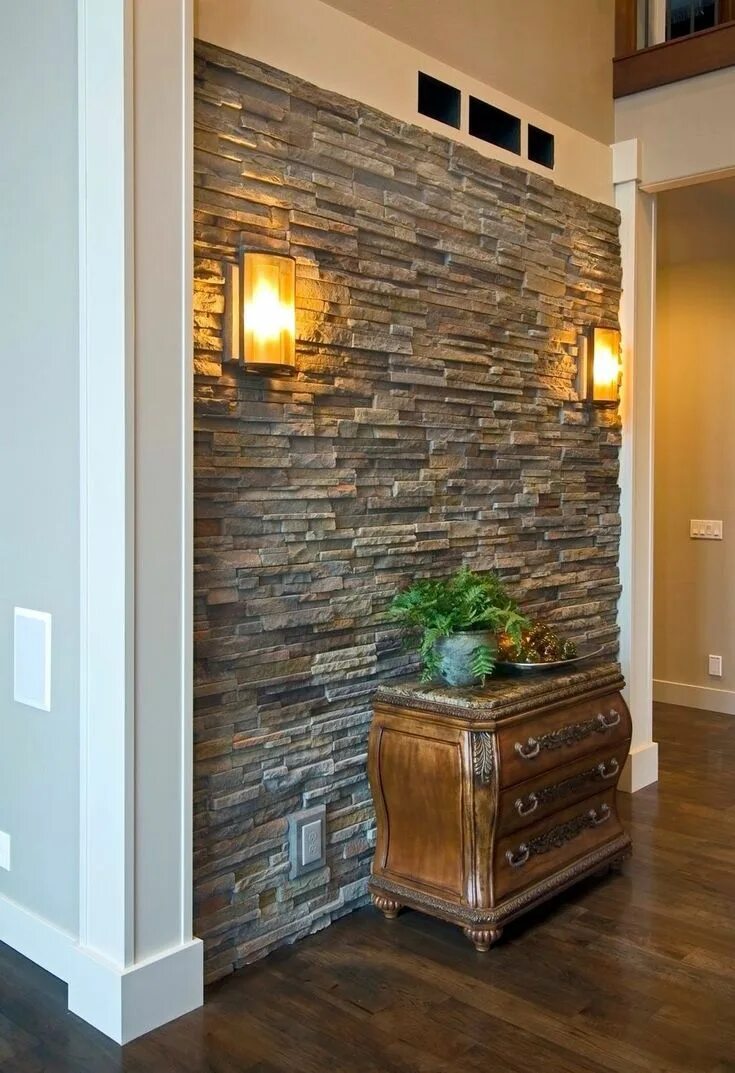 Прихожая камнем фото 30+ Beautiful Stone Veneer Wall Design Ideas Stone walls interior, Stone veneer 