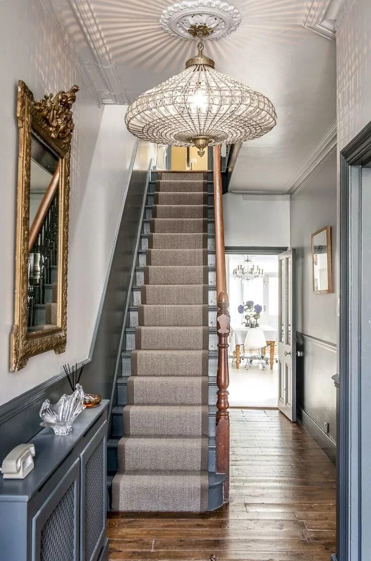 Прихожая лестница дизайн фото 35 Painted Staircase Ideas which Make Your Stairs Look New - Matchness.com Hallw