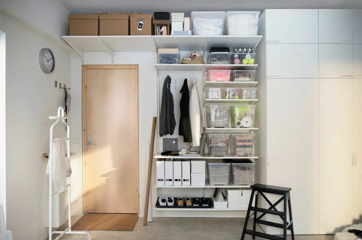 Прихожая система хранения фото Pin by Jeremiah Hehanussa on Ikea addict Algot, Ikea algot, Small spaces