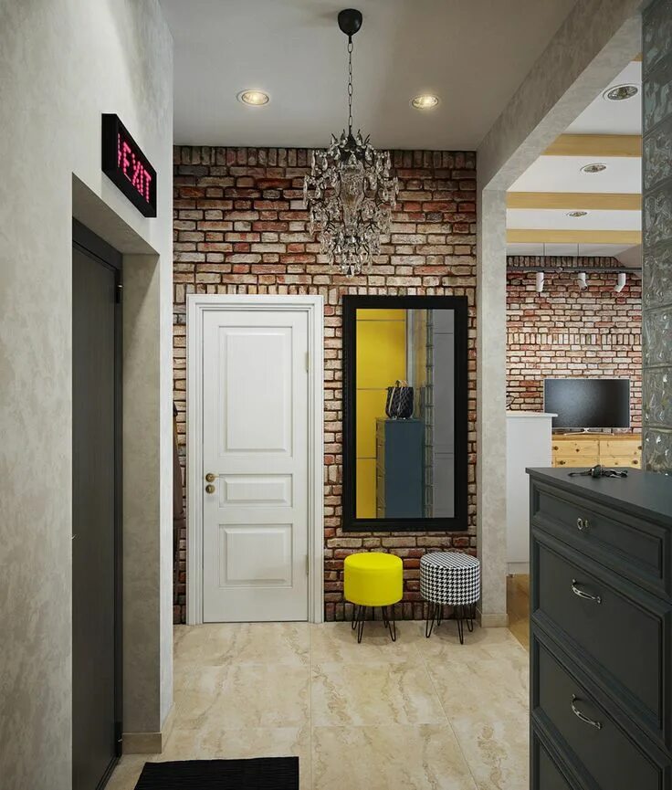 Прихожая стиль лофт фото в квартире Фотографии - Прихожая в стиле Лофт - InMyRoom.ru Entry way design, Farmhouse dec