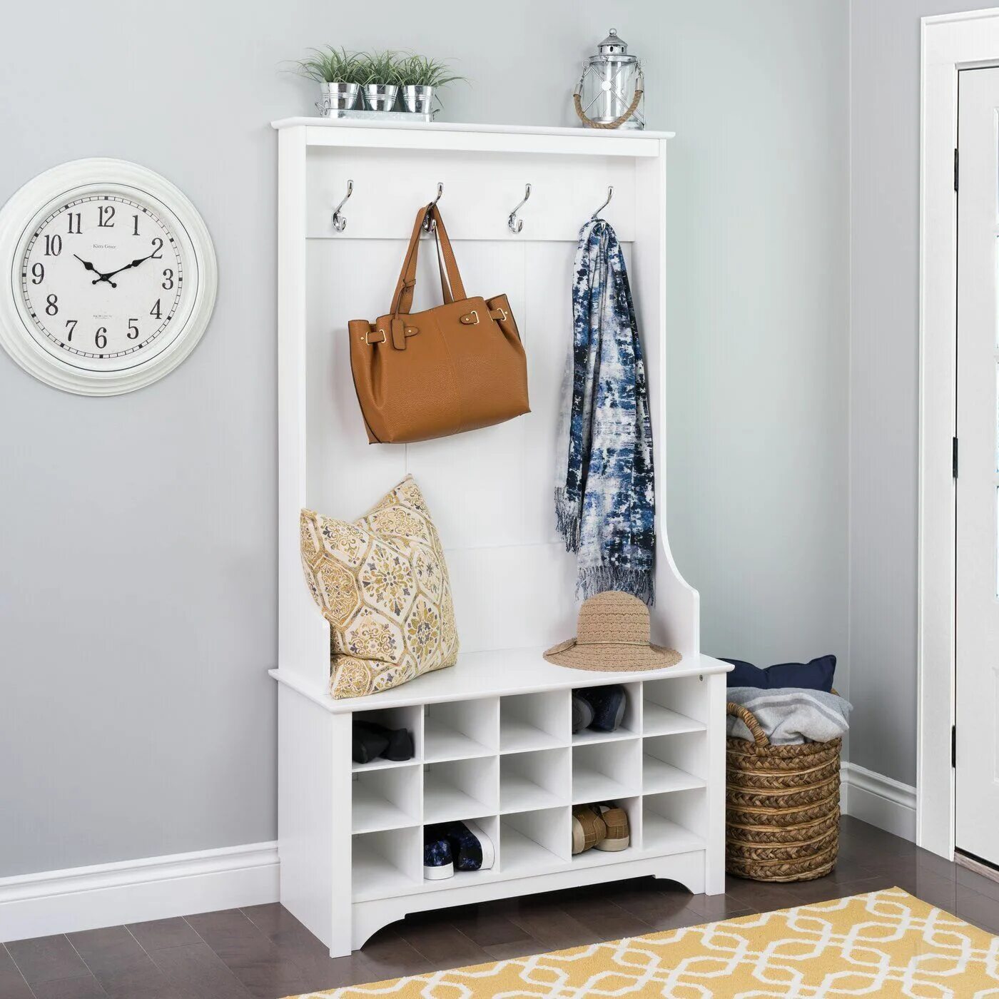 Прихожая своими руками фото идеи Charlton Home Flatiron Hall Tree & Reviews Wayfair Entryway storage cabinet, Ben