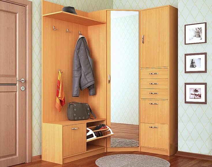 Прихожая угловая маленькая фото цена 35 Creative Small Corner Wall Cabinets - Decor Units Wall cabinet, Corner wall, 