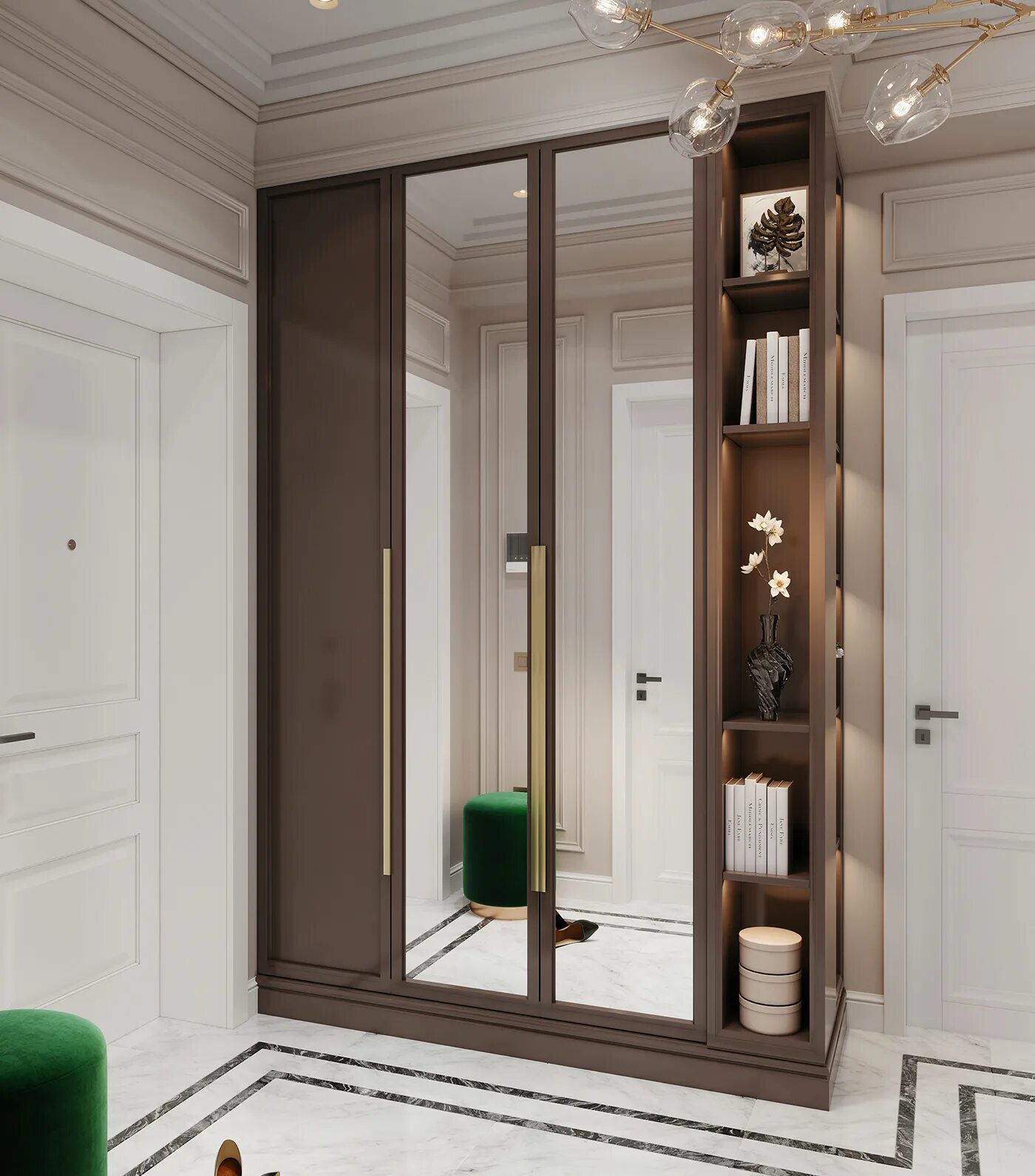 Прихожие 2024 фото цены neoclassical hallway and bathrrom design (5) Images :: Behance