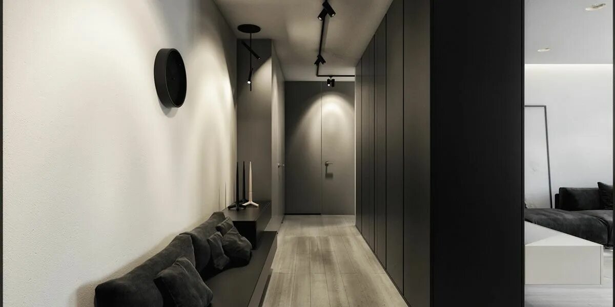 Прихожие минимализм интерьер 6 Perfectly Minimalistic Black And White Interiors Minimalist interior, Black an