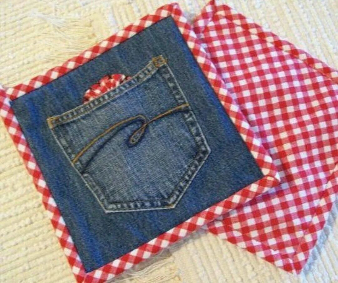 Прихватки из джинсов фото Pin on kot Sewing jeans, Sewing, Denim quilt