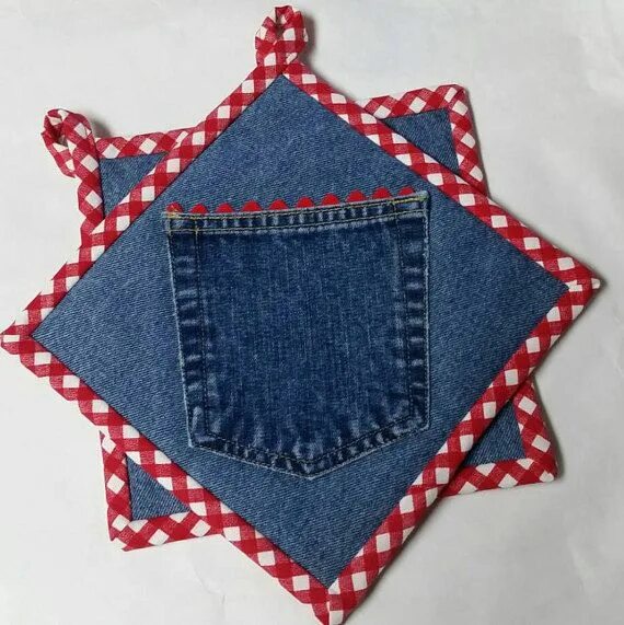 Прихватки из джинсов своими руками фото This item is unavailable Etsy in 2024 Sewing crafts, Hot pads, Blue jeans crafts