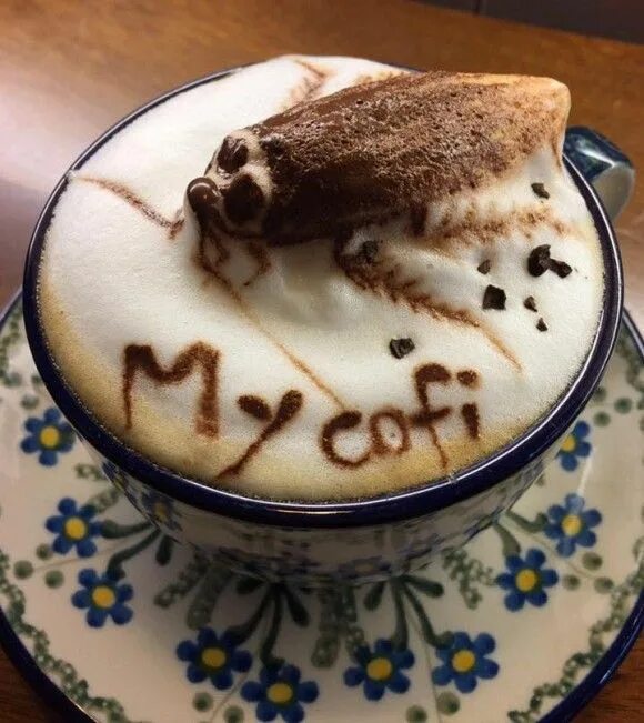 Прикол фото кофе Latte art Weird food, Gross food, Food