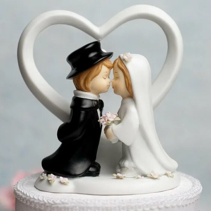 Прикольная картинка с 20 свадьбы Vintage Wedding Cake Toppers