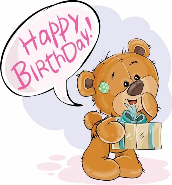 Прикольная картинка с днем рождения мишка Happy Birthday : tube anniversaire - Bear clipart, png Födelsedag, Gör det själv