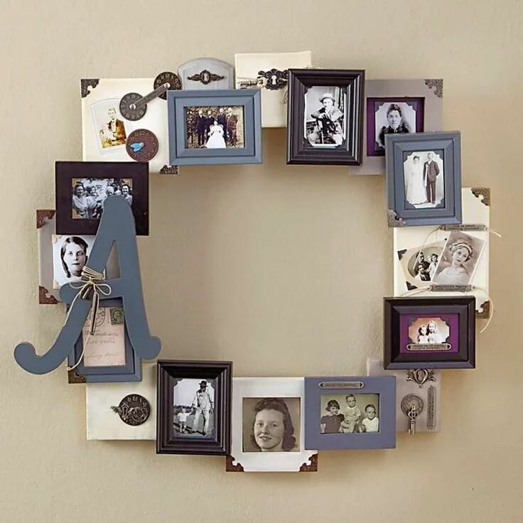 Прикольное оформление фото в рамку Decorating Picture Frame Ideas Picture frame crafts, Picture frame decor, Frame 