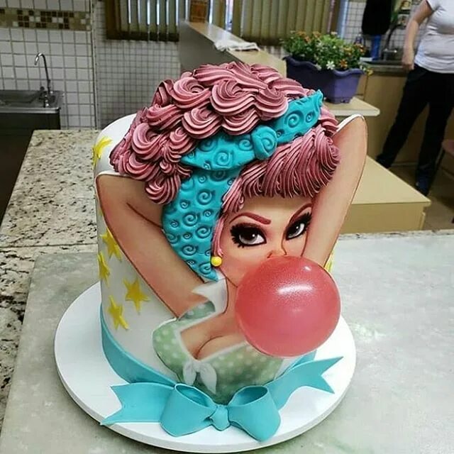 Прикольное оформление торта девушке Debbie Lou Hume (@sweetestliving) * Instagram photos and videos Funny birthday c