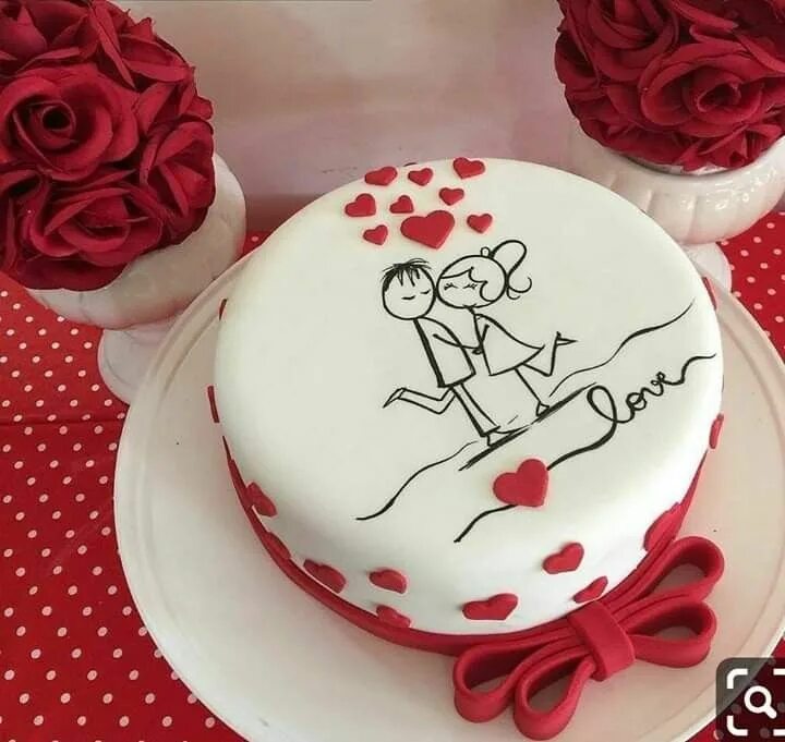 Прикольное оформление торта на годовщину свадьбы Pin by Ann ☆ on Cakes Bakery style cake, Holiday cakes, Cupcake cakes