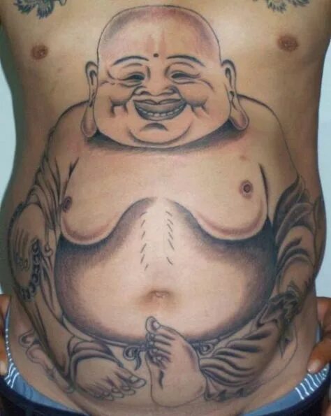 Прикольное тату фото 10 популярных идей на тему "buddha stomach tattoo" для вдохновения