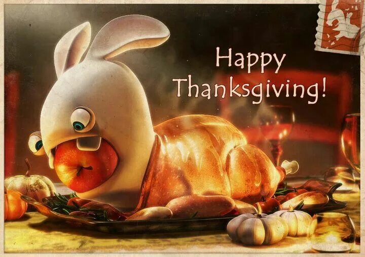 Прикольные фото на обои пк Lapin cretin Thanksgiving wallpaper, Rabbit wallpaper, Wallpaper backgrounds