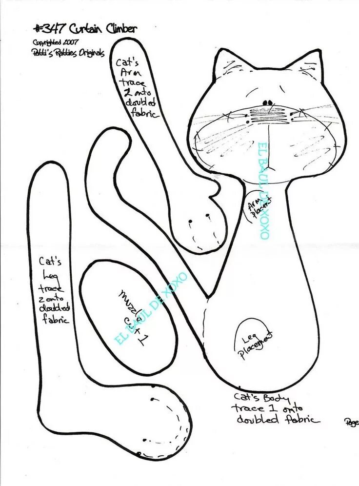 Прикольные игрушки своими руками выкройки Мои любимые рукоделки от души и для души: выкройки котов и кошек))) Animal sewin