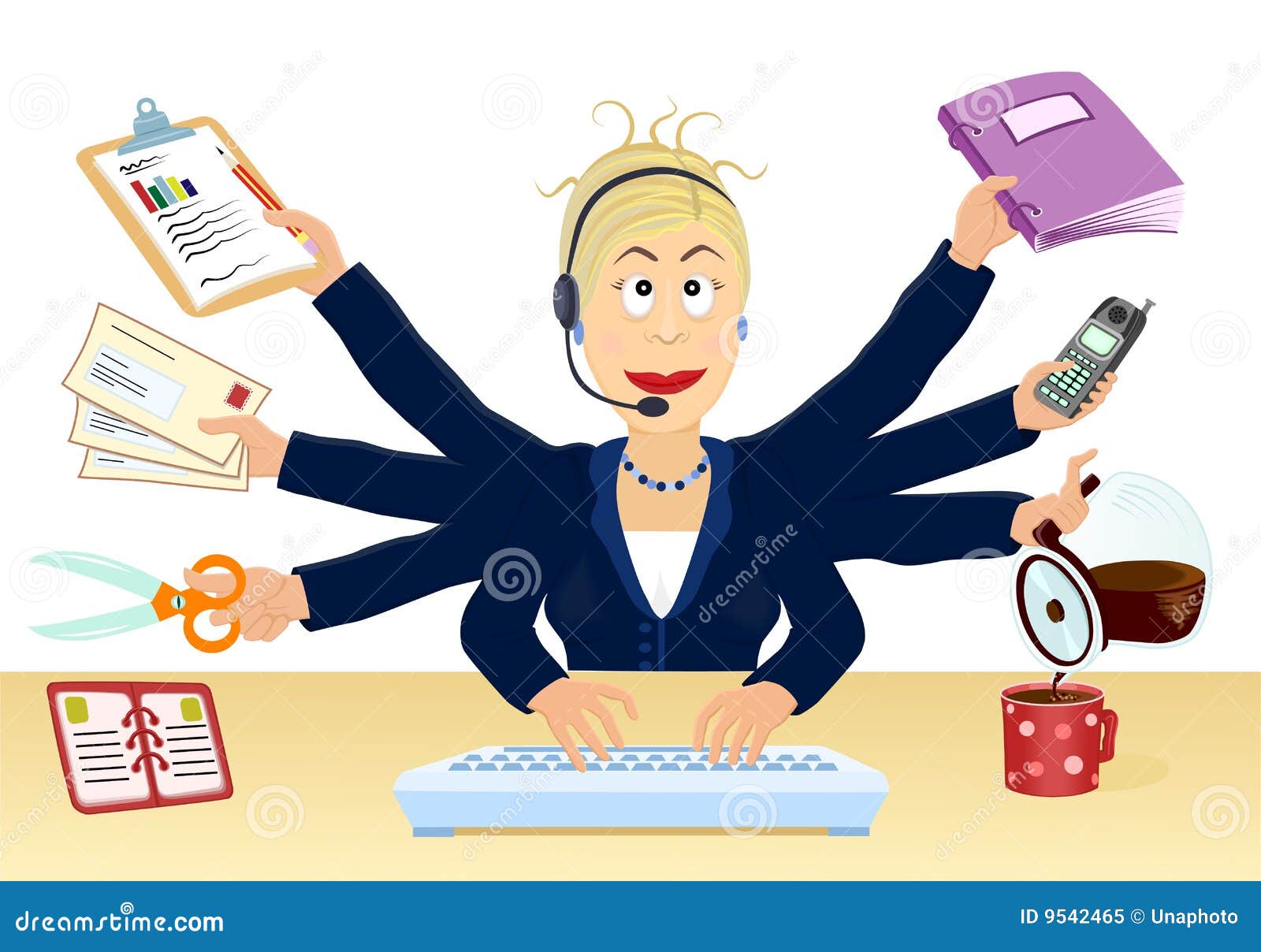 Прикольные картинки работников бесплатно Stress and Multitasking at the Office Stock Vector - Illustration of confused, s