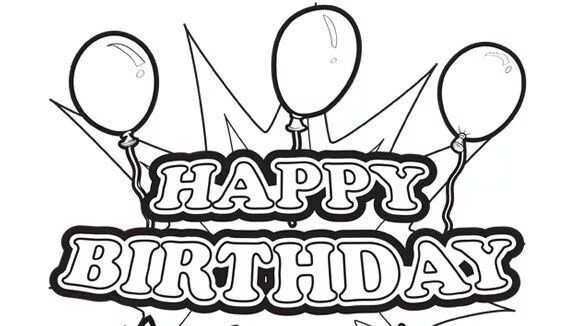 Прикольные картинки с днем рождения черно grandpa birthday coloring pages Happy Birthday Sign - Grandparents.com Happy bir