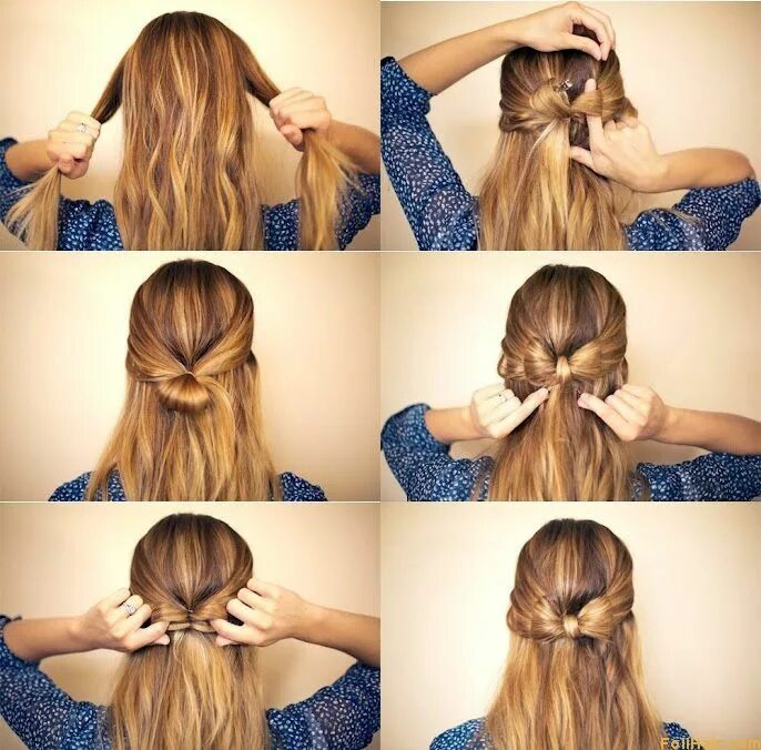 Прикольные красивые легкие прически Tutorial Pony hairstyles, Long hair styles, Medium length hair styles