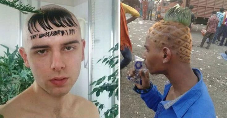 Прикольные мужские прически 40 Fun Hairstyles - FunnyFoto Funny pictures, Cool hairstyles, Funny cat picture