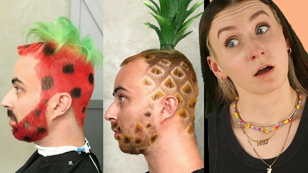 Прикольные мужские стрижки Top 10 Dumbest Haircuts People Actually Got - YouTube