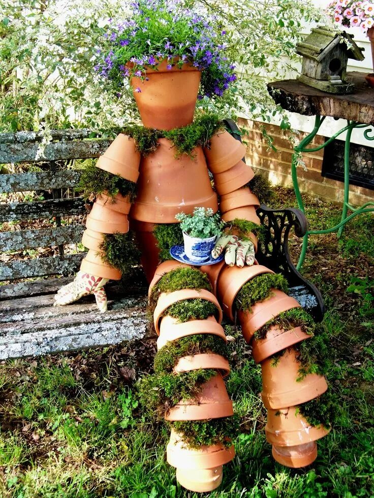 Прикольные поделки своими руками фото beatrix+potter.JPG 1,200 × 1,600 pixels Garden pots, Unique gardens, Garden