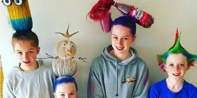 Прикольные прически для 10 лет Parents Who Take 'Crazy Hair Day' To A Whole New Level Crazy hair, Crazy hair da