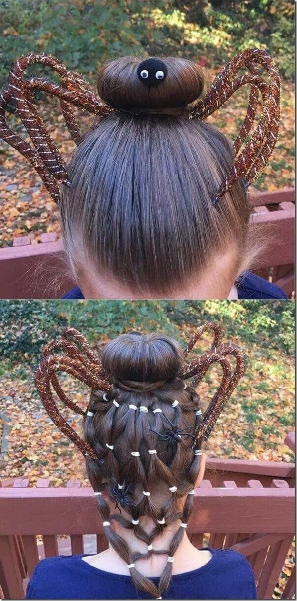 Прикольные прически для девочек на средние волосы Pin by The Comfort Trunk on HALLOWEEN Wacky hair, Wacky hair days, Halloween hai