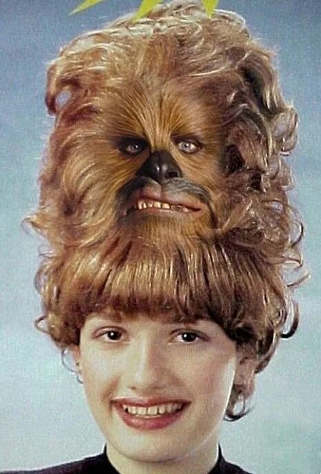 Прикольные прически для женщин Wookie Hair Horrible haircuts, Chewbacca funny, Chewbacca