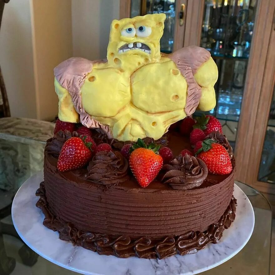 Прикольные торты фото 30 Cakes That Range From Cute To Unsettling By BakingThursdays Bored Panda