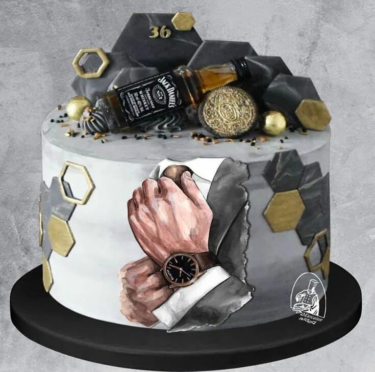 Прикольный декор торта для мужчины Instagram Elegant birthday cakes, Birthday cakes for men, Unique birthday cakes