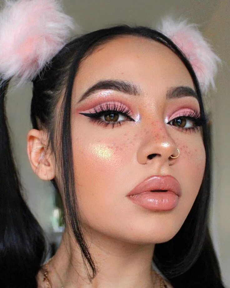 Прикольный красивый макияж Pin en Pink makeup