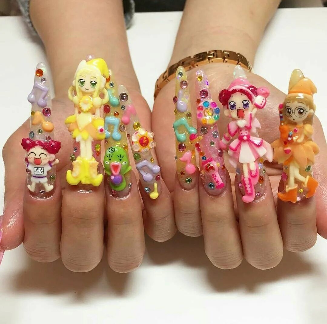 Прикольный красивый маникюр Pin on Noelianails Crazy nails, Crazy nail art, Kawaii nails