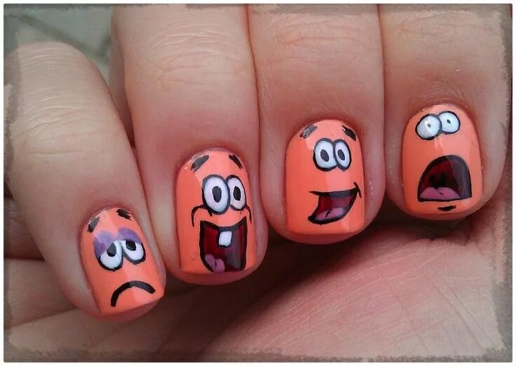 Прикольный красивый маникюр Resultado de imagen para decoraciones de uñas Nail art for kids, Funky nail art,