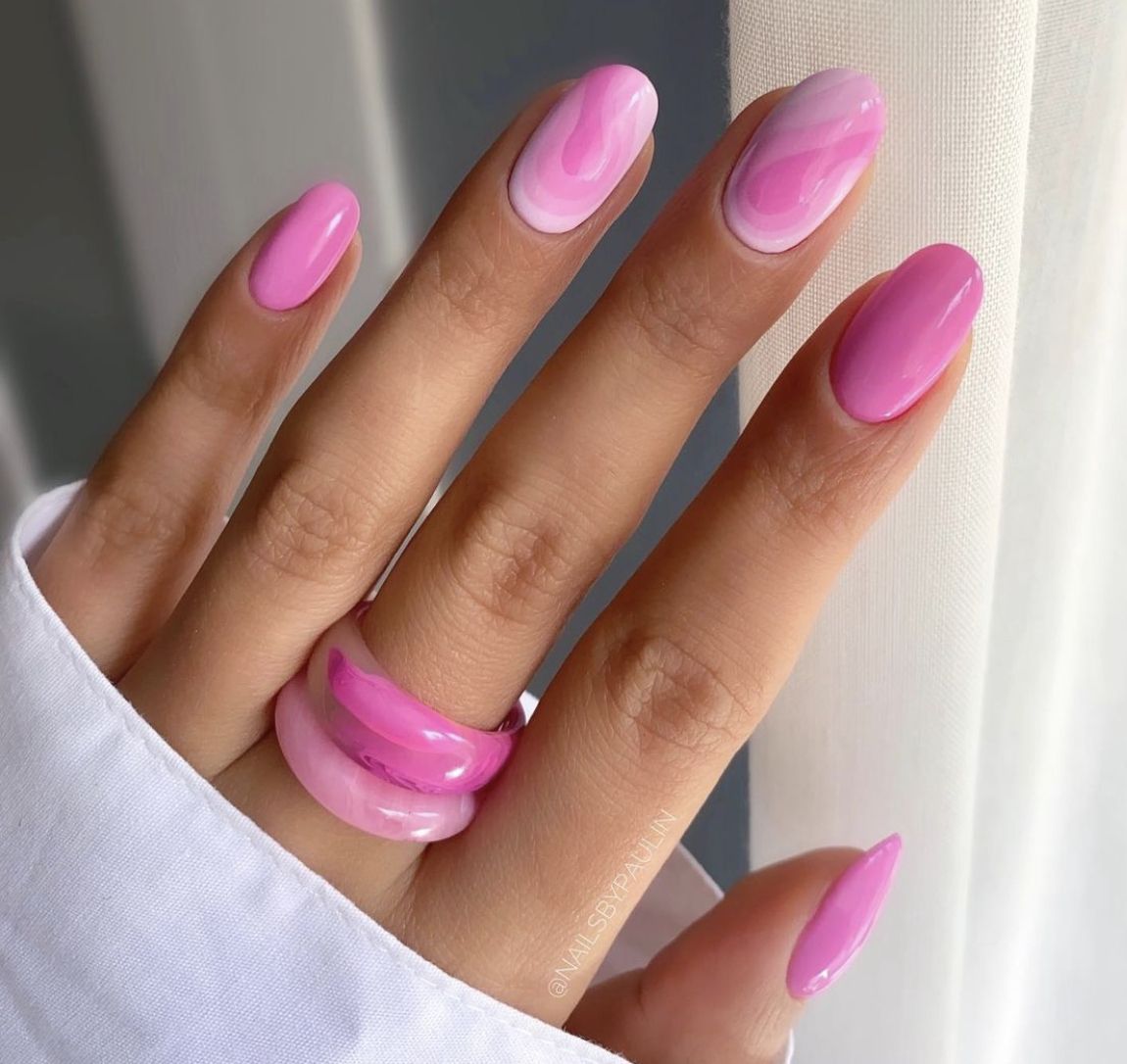 Прикольный маникюр 2024 фото однотонный Pin on Gel Nails in 2024 Pink nails, Elegant touch nails, Fashion nails