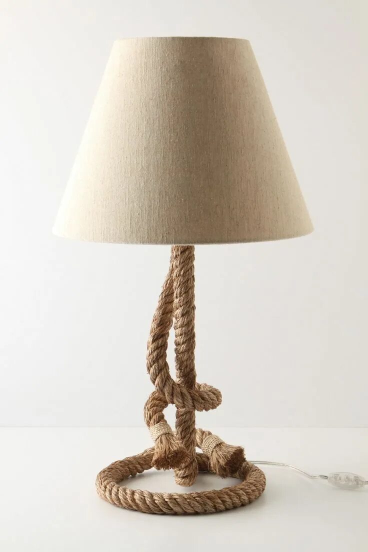 Прикроватный светильник своими руками New Clothing for Women Rope table lamps, Rope lamp, Lamp