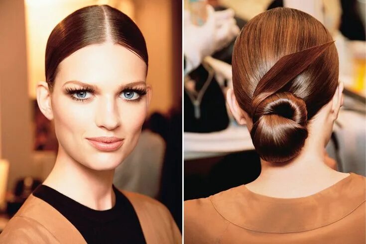 Прилизанная прическа Beauty How-To: 5 Spring Hairstyles You'll Love From the Front and Back Hairstyle