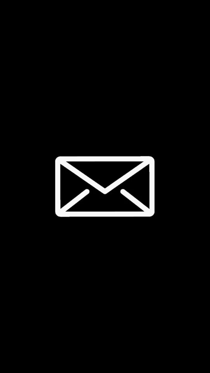 Приложение черно белое фото Mail Black Icon Black app, Iphone photo app, Instagram highlight icons