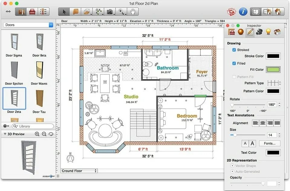 Приложение для чертежа дома Free landscape design software for Mac-Dr.Fone