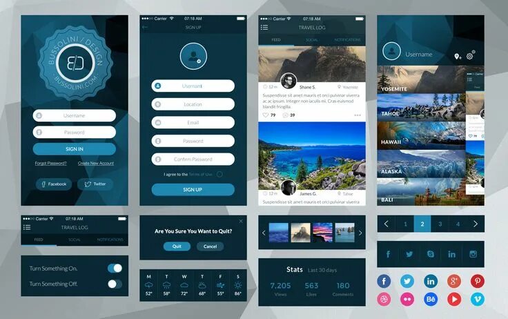 Приложение для красивого оформления текста Ui kit, Travel app, Travel