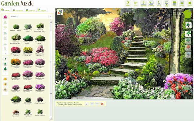 Приложение для ландшафтного дизайна бесплатно GardenPuzzle - Garden Planner - חנות האינטרנט של Chrome