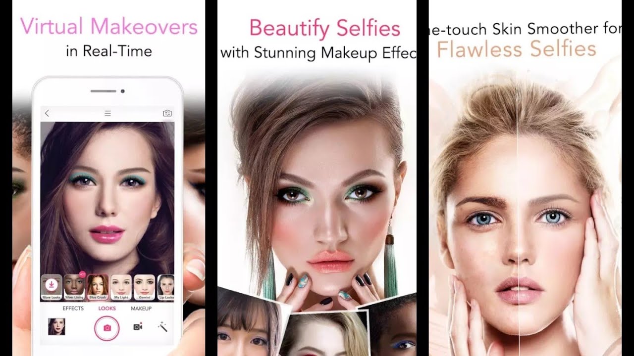 Приложение для макияжа на фото андроид YouCam Makeup BEST APP - YouTube