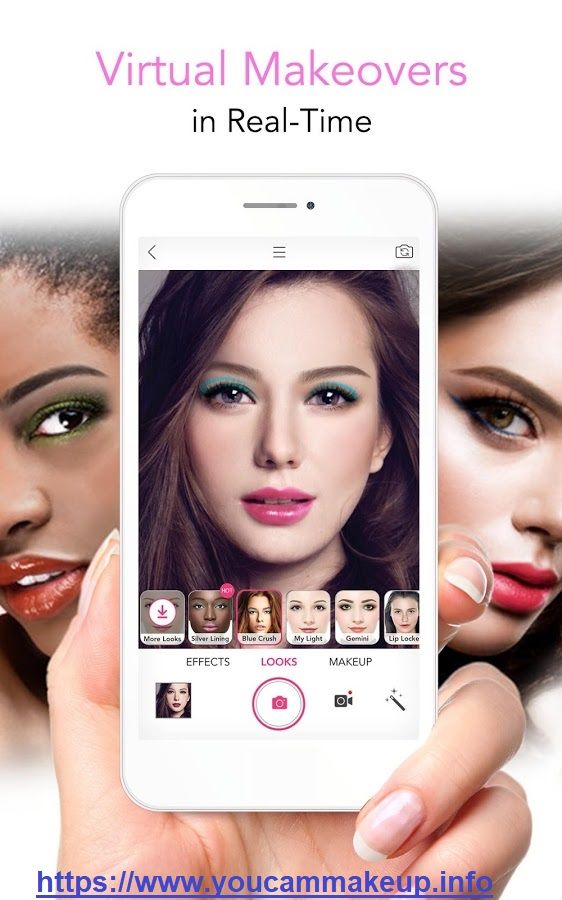 Приложение для макияжа на фото андроид The best camera with face detector - YouCam Makeup https://www.youcammakeup.info