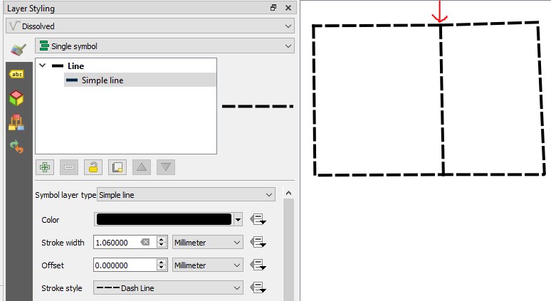 Приложение для обводки фото на бумагу Setting dashed stroke style when layers have features with sharing borders in QG